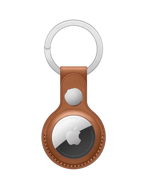 apple-airtag-leather-key-ring-saddle-brown