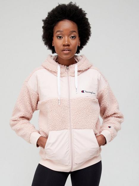 champion-hooded-full-zip-sweatshirt-pink