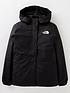 the-north-face-youth-girls-resolve-reflective-jacket-blackfront