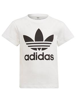 adidas-originals-kids-unisex-trefoil-t-shirt-whiteblack