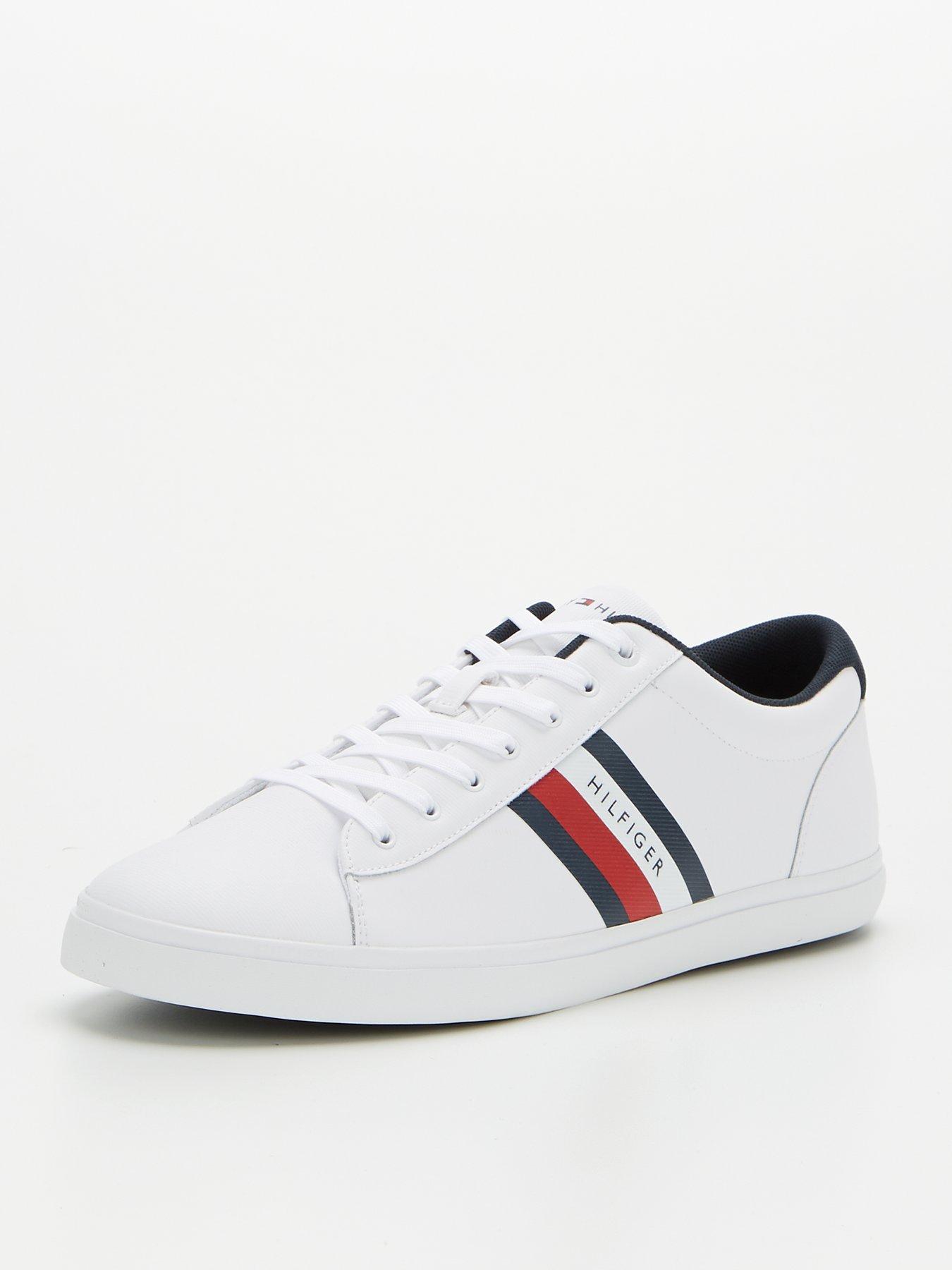 essential vulcanised leather trainers