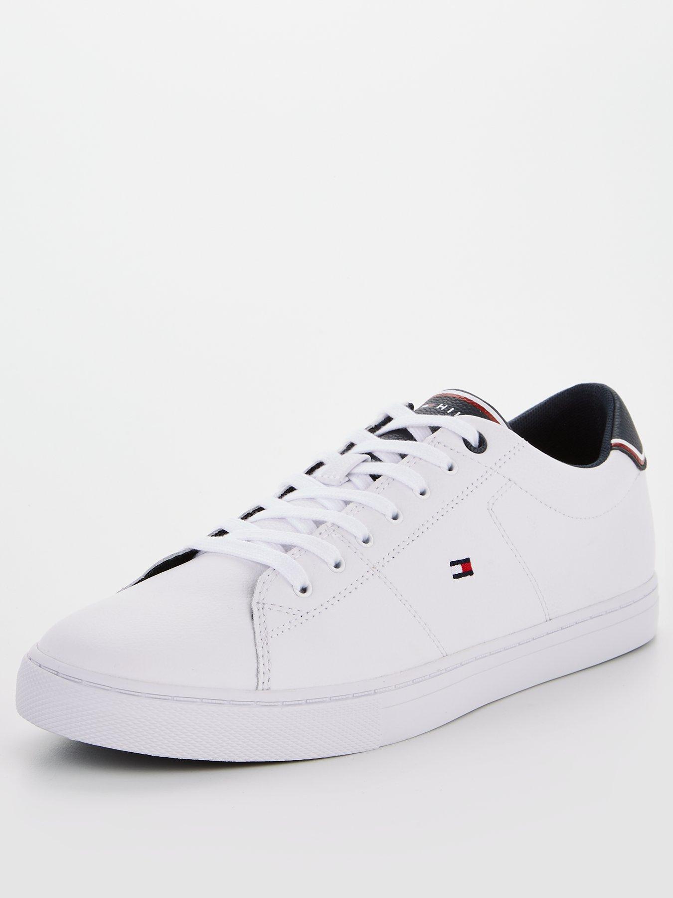 tommy essential leather trainers