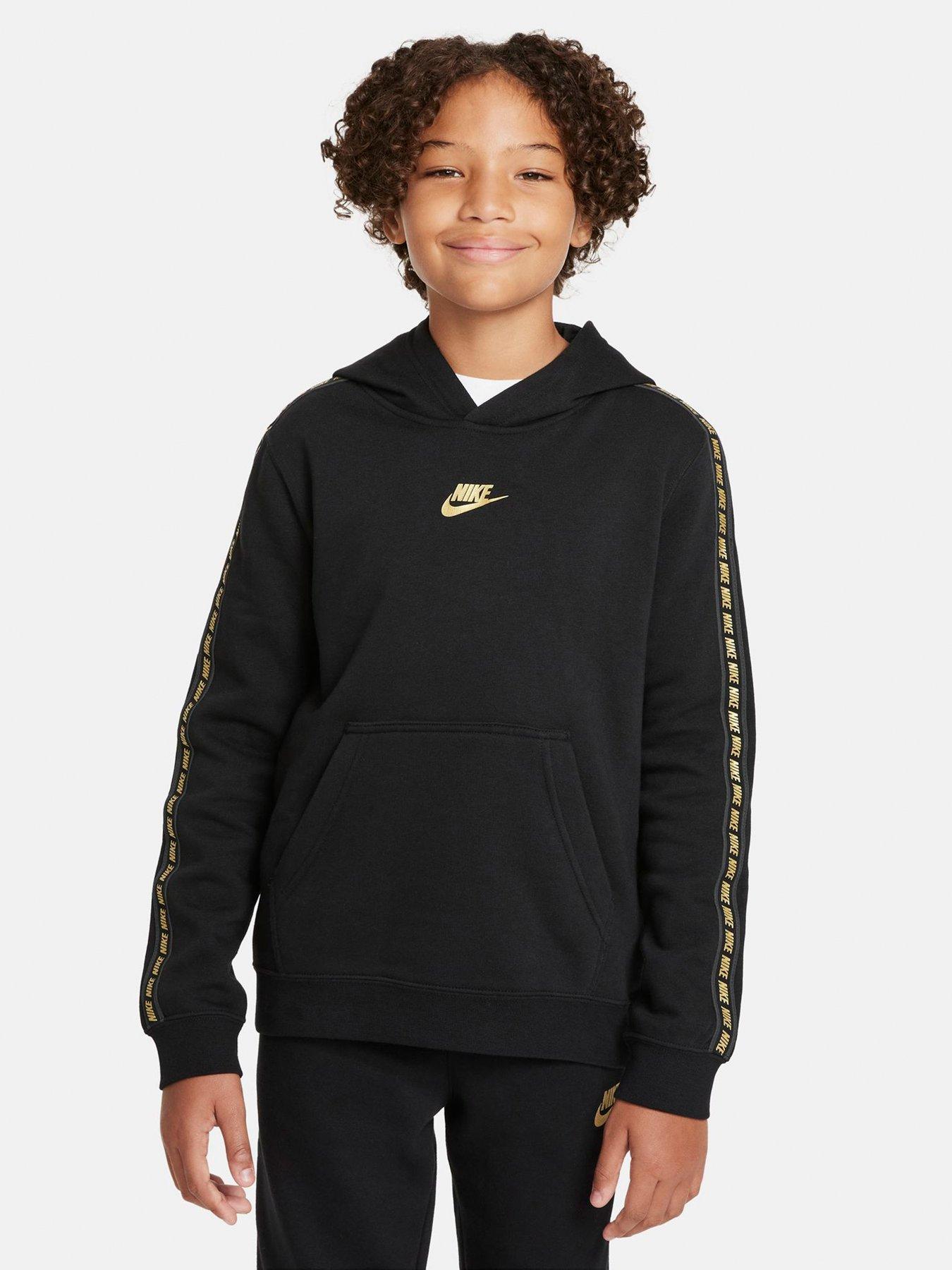 black and gold nike pullover