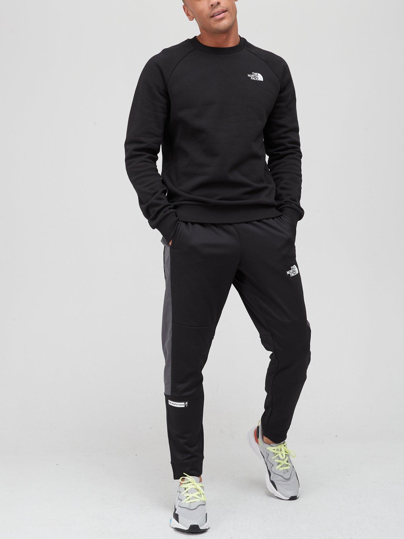 black north face tracksuits