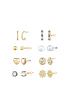the-love-silver-collection-8pk-gold-plated-earringsfront