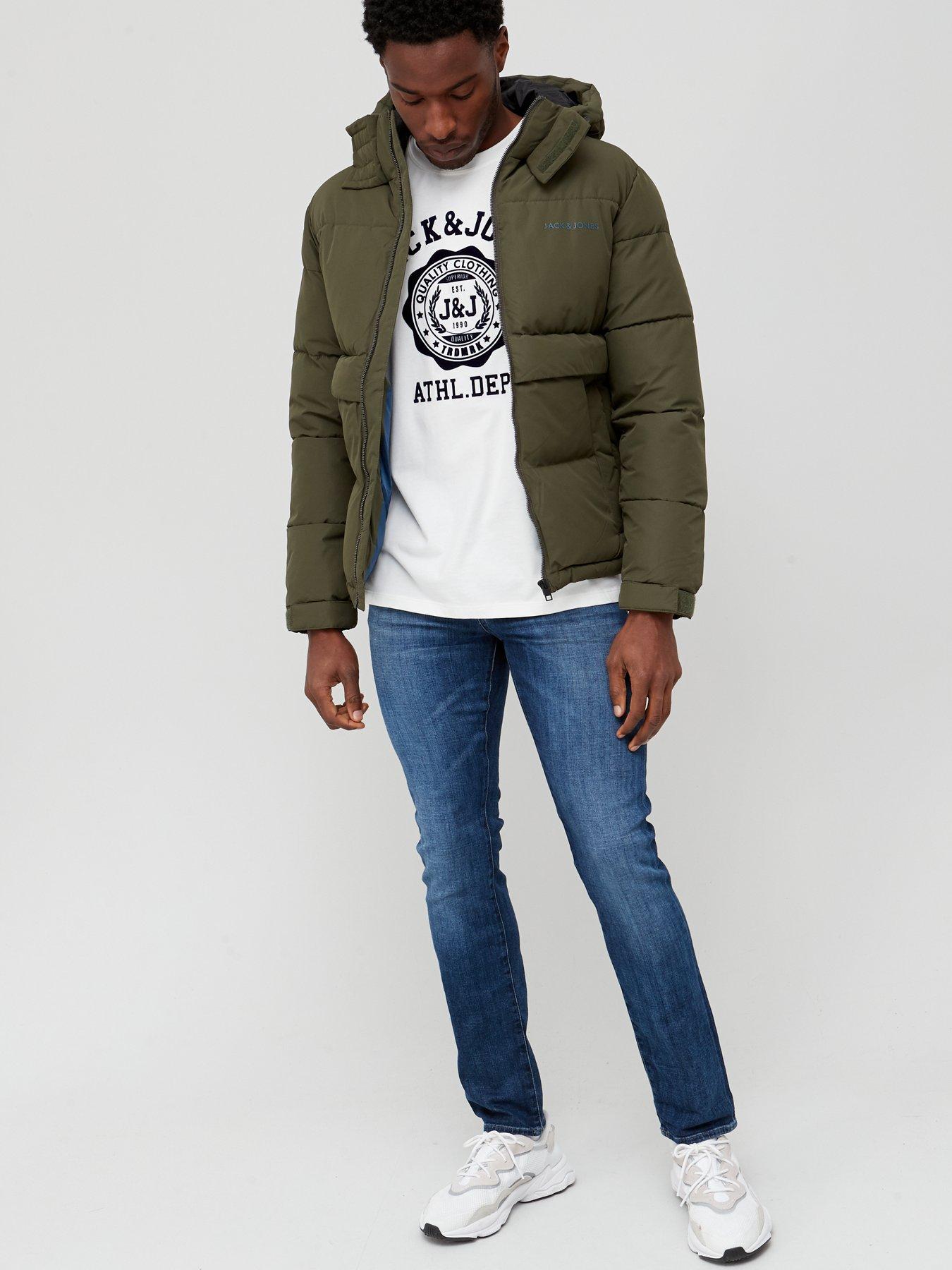 jack and jones green parka