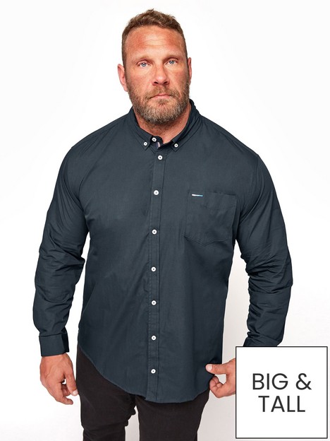 badrhino-essential-long-sleeve-poplin-shirt-navy