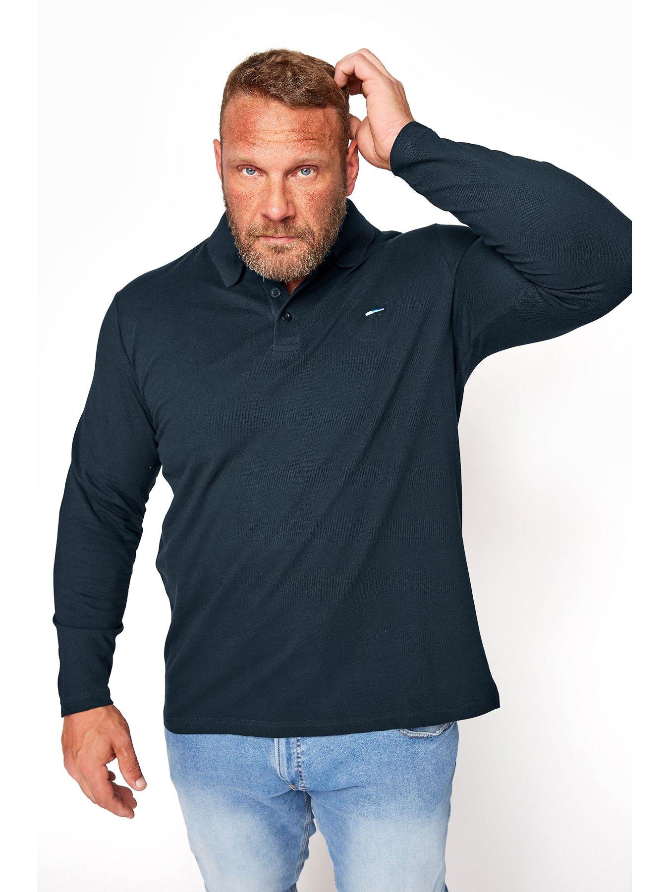 mens long sleeve polo shirts sale