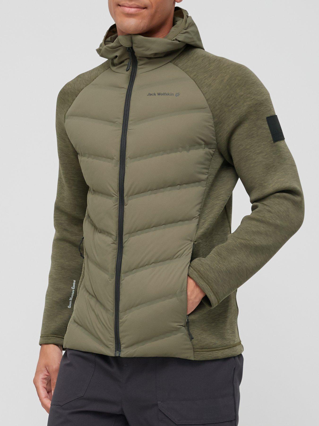 jack wolfskin khaki coat