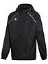 adidas-junior-unisex-core18-rain-jacket-blackfront
