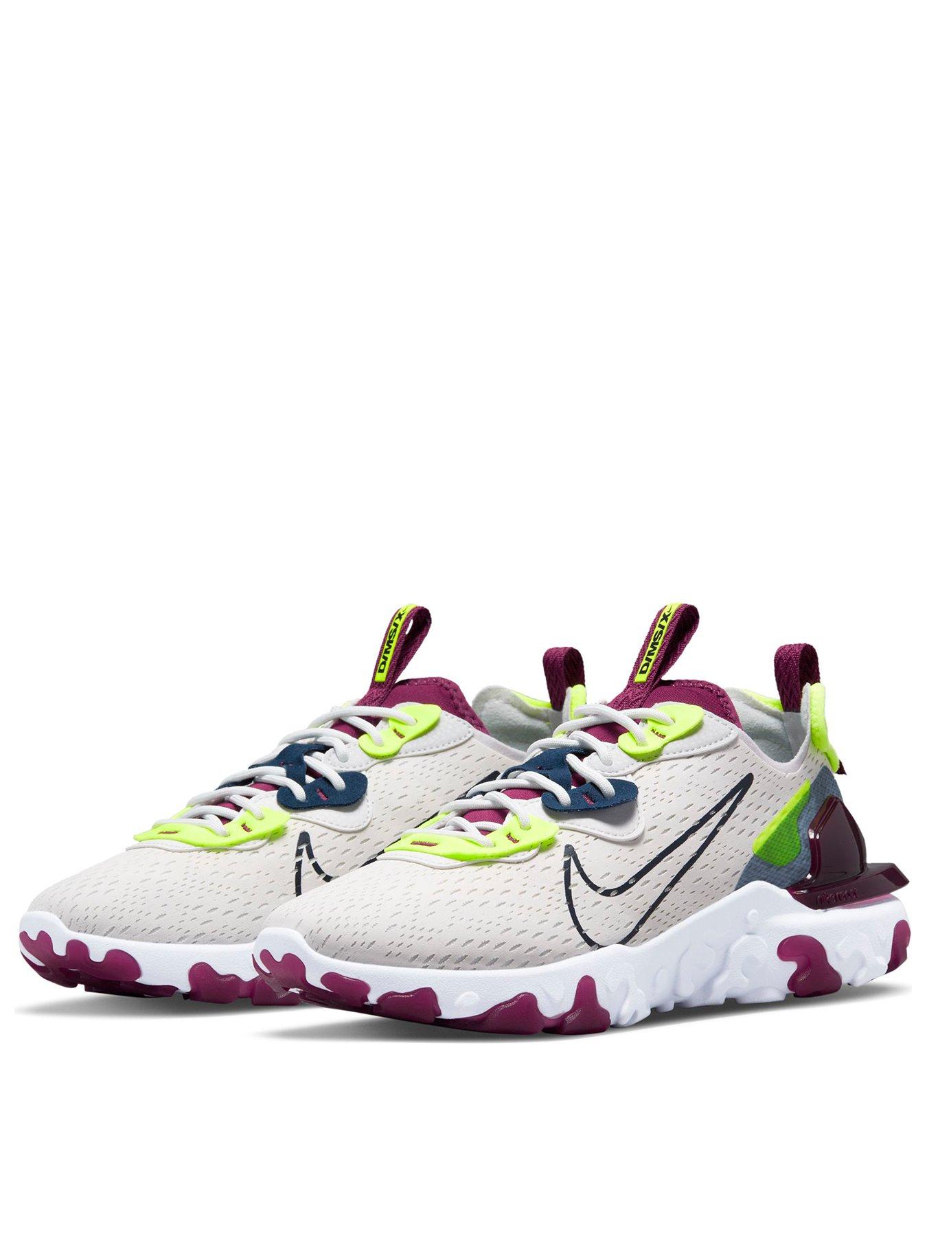 nike vision react black and red