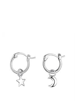 the-love-silver-collection-sterling-silver-moon-star-huggie-hoop-earrings