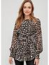 v-by-very-tie-waist-georgette-blouse-animal-printfront