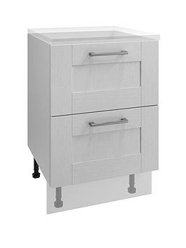 manor-interiors-newark-white-2-drawer-unit-with-hidden-internal-3-rd-drawer-unit-600mm