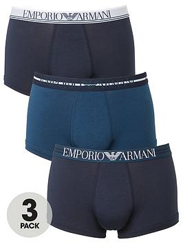 emporio-armani-bodywear-3-pack-mixed-waistband-stretch-cotton-trunks-navy