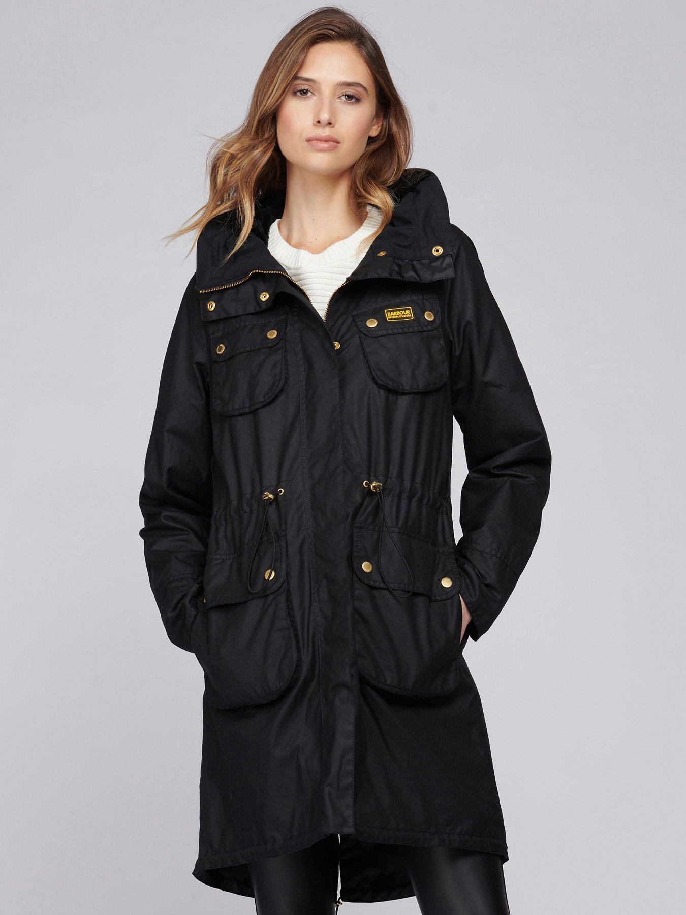 barbour faux fur lined parka