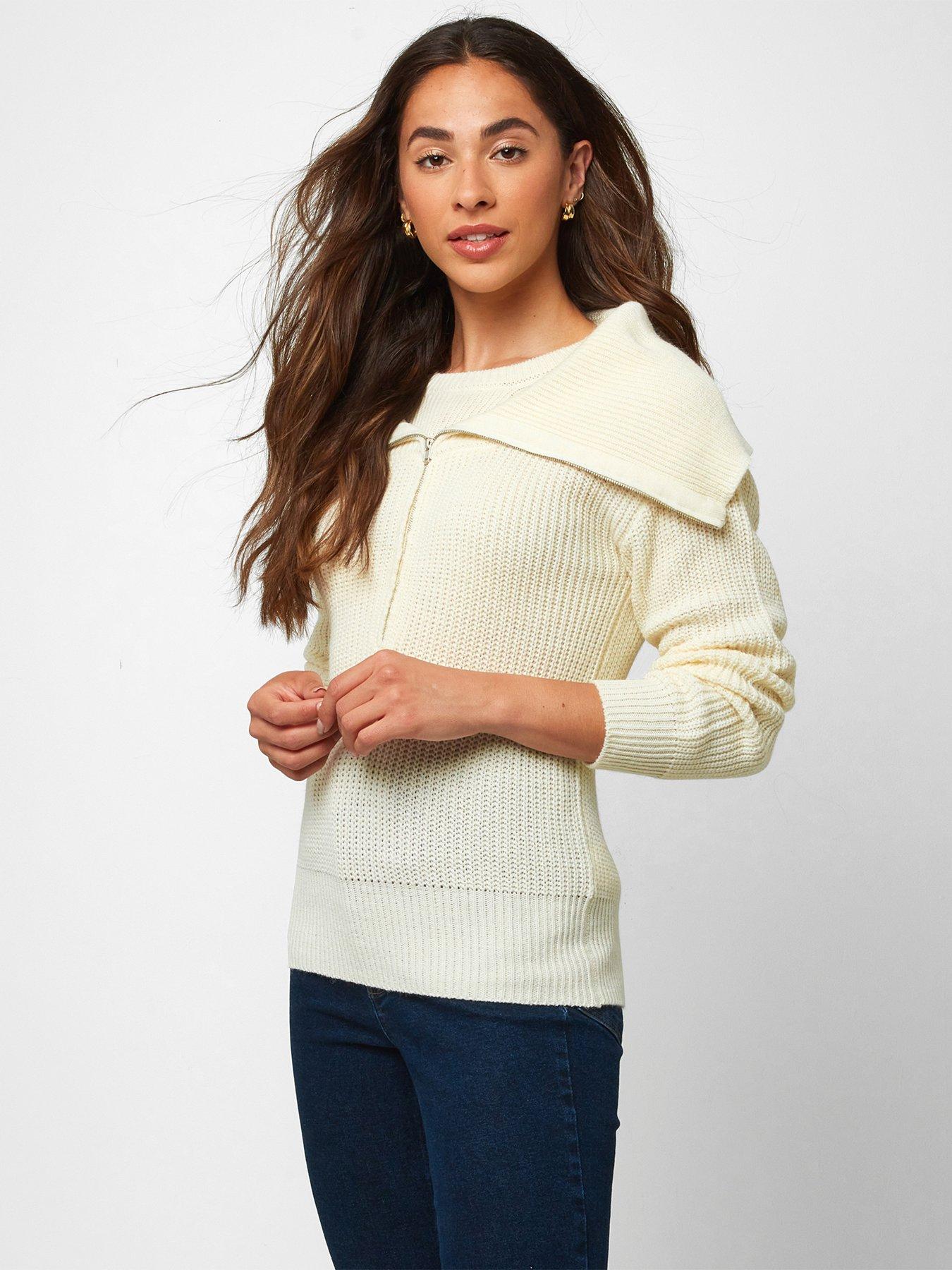 cream cotton jumper womens