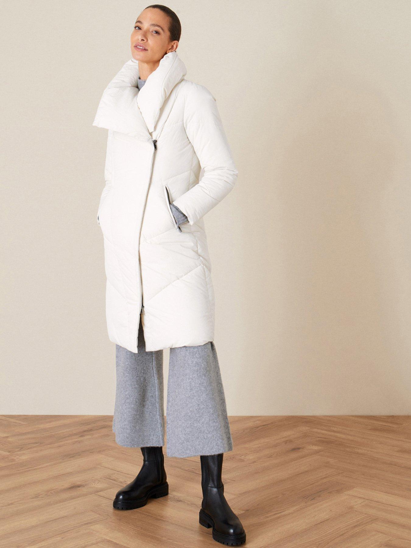 only caroline quilted long coat