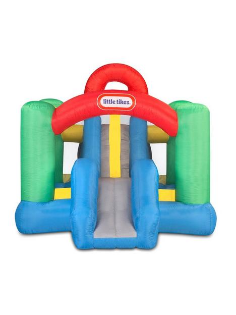 little-tikes-jump-nnbspdouble-slide-bouncer-tall-protective-wall-for-age-3-with-storage-bag