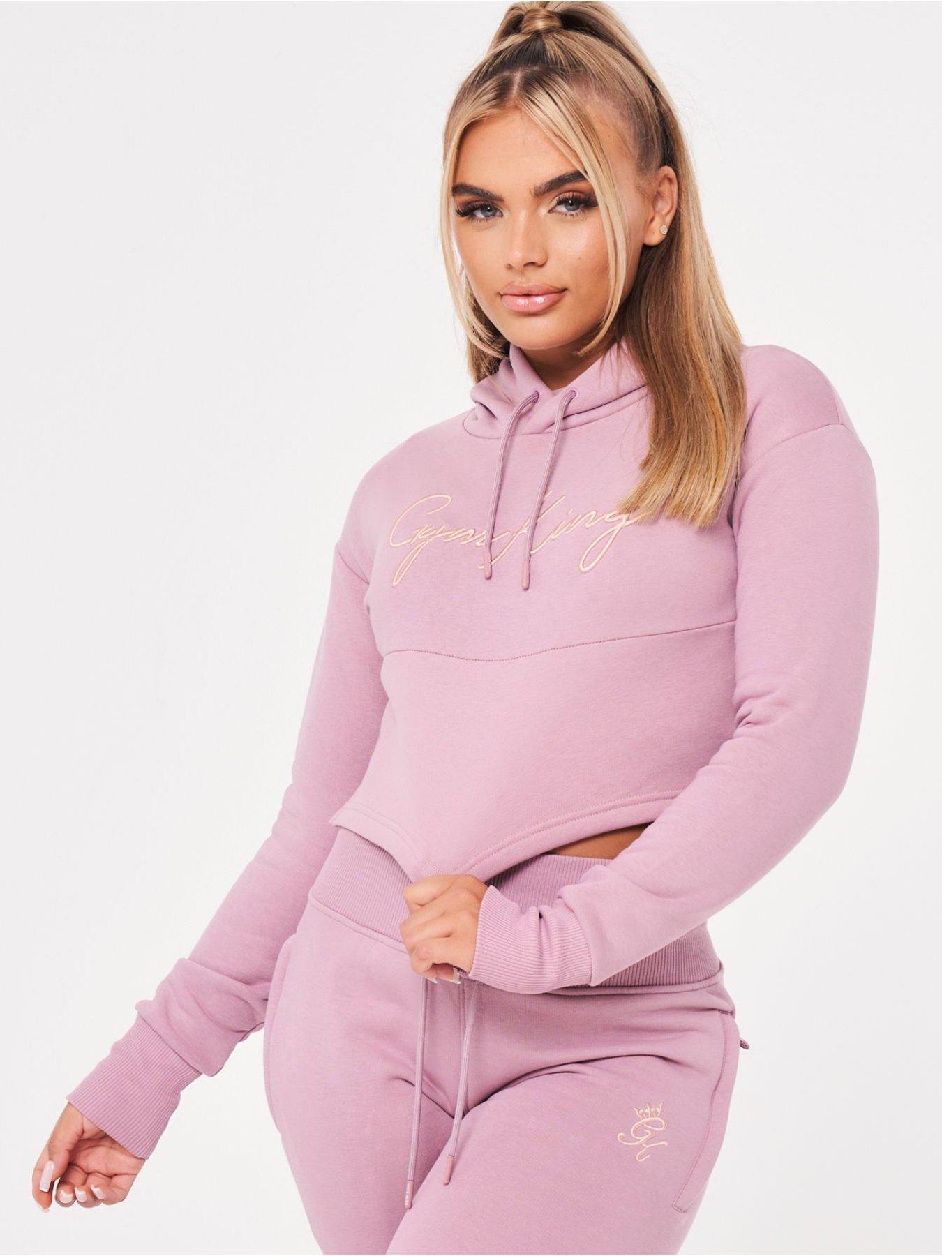 pink gym king hoodie