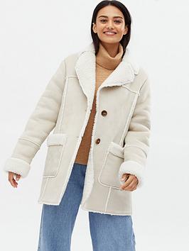 new-look-suedette-teddy-lined-long-coat-cream