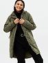 new-look-quilted-drawstring-long-parka-coat-khakifront