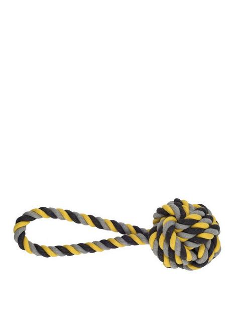 ancol-jumbo-jaws-ball-tugger-rope-dog-toy
