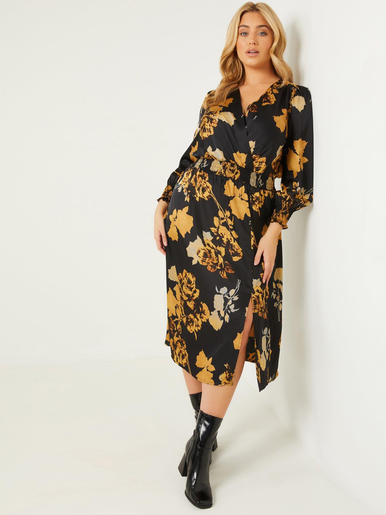 quiz curve black dress