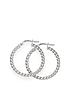 the-love-silver-collection-sterling-silver-bead-hoop-earrings-24mmfront