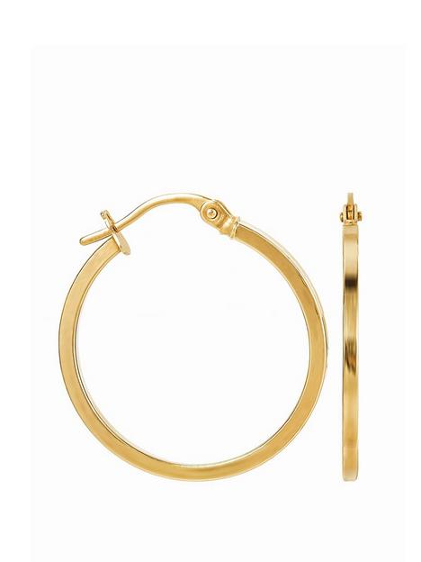 love-gold-9ct-yellow-gold-plain-square-tube-hoop-earrings-22mm