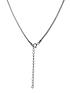 the-love-silver-collection-sterling-silver-foxtail-chain-adjustable-necklaceback
