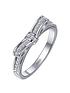 the-love-silver-collection-sterling-silver-cubic-zirconia-bow-design-ringfront