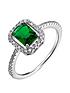 the-love-silver-collection-sterling-silver-and-emerald-cubic-zirconia-ringfront