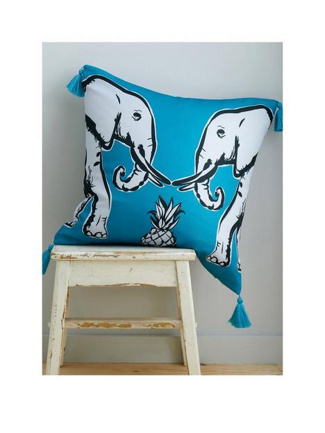 pineapple-elephant-tembo-tasselled-cushion