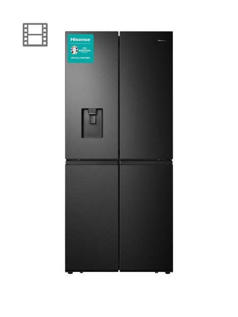 hisense-hisenserq560n4wbf-79cm-wide-total-non-frost-american-style-multi-door-fridge-freezer-with-water-dispenser-black