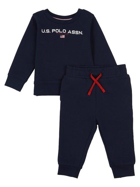 us-polo-assn-toddler-boys-sport-crew-sweat-jog-set-navy