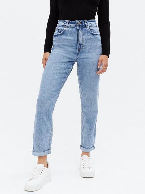 new-look-blue-mid-wash-waist-enhance-tori-mom-jeans