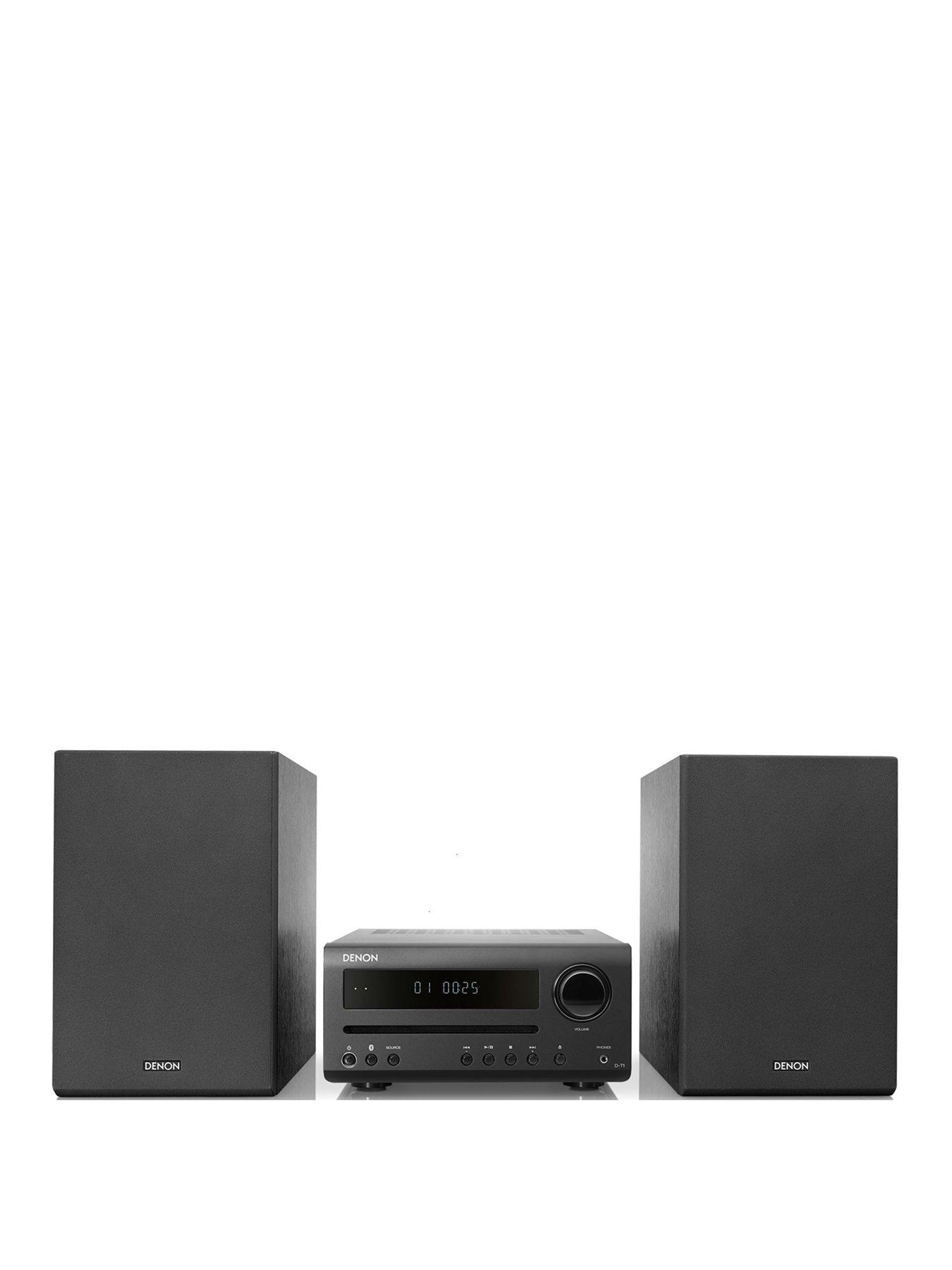 Denon Denon D T1 Hi Fi Mini System With Cd And Bluetooth Black Littlewoodsireland Ie