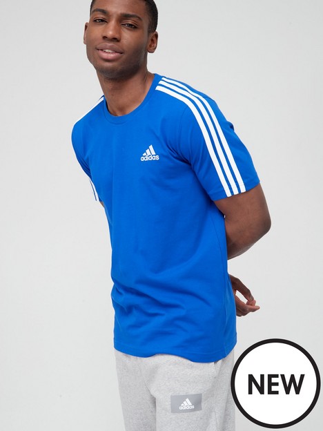 adidas-badge-of-sportnbsp3-stripe-t-shirt-royal-bluewhite