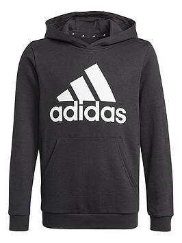 adidas-juniornbspbig-logo-overhead-hoodie-blackwhite