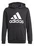 adidas-juniornbspbig-logo-overhead-hoodie-blackwhitefront