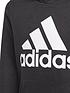 adidas-juniornbspbig-logo-overhead-hoodie-blackwhiteoutfit