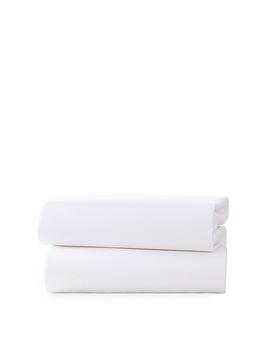 clair-de-lune-pack-of-2-fitted-cot-sheets-white
