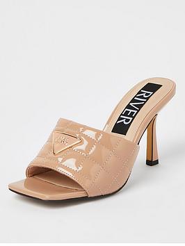 river-island-branded-quilted-mule-beige
