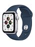 apple-watch-se-gps-40mm-silver-aluminium-case-with-abyss-blue-sport-bandfront