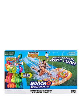 zuru-bunch-o-balloonsnbsp2-lane-water-slide-wipeout-neon-splash-made-from-recycled-plastic