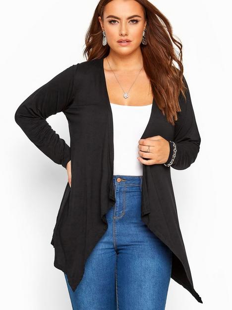 yours-yours-waterfall-cardigan--nbspblack