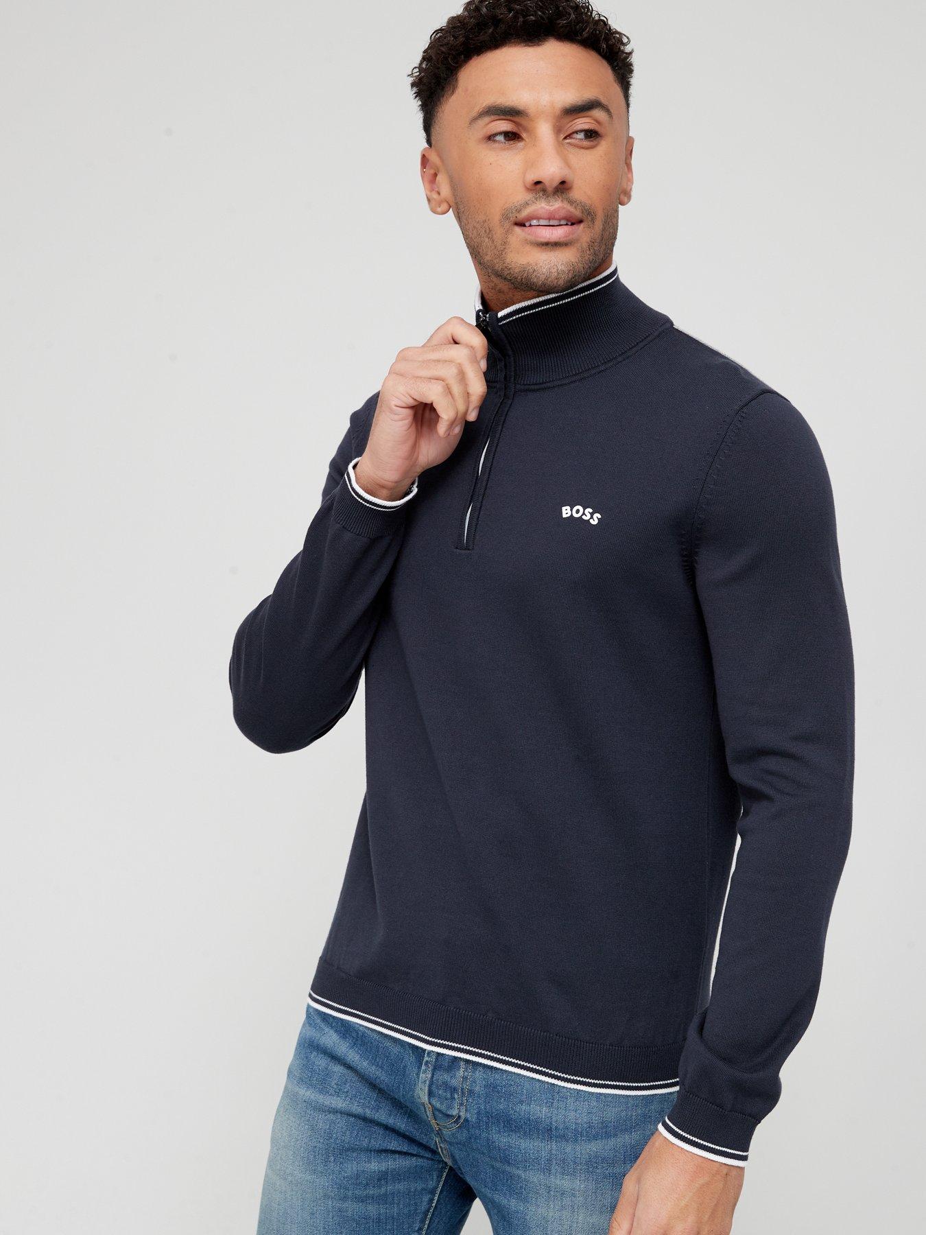 boss half zip jumper