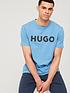 hugo-dulivio-large-logo-t-shirt-bluefront