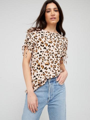 Details about   CHEETAH/LEOPARD PRINT TOP BLOUSE SHIRT+JEAN SKIRT-FITS AMERICAN GIRL OR 18" DOLL